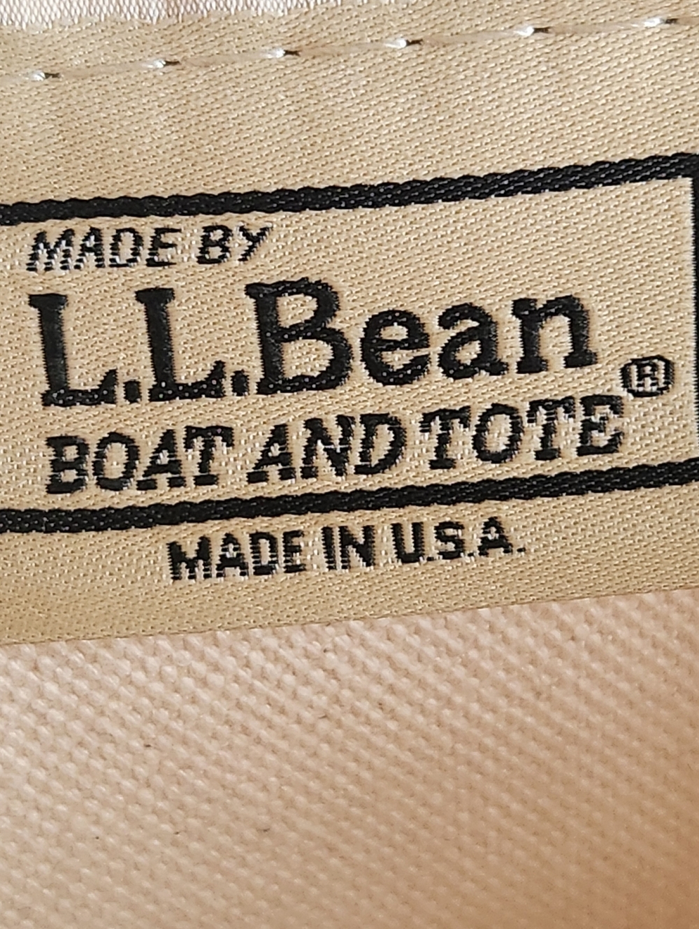 L.L. BEAN Mini Boat & Tote Pink Team Milk Off White Pink Trim Heavyweight Canvas - Picture 3 of 10